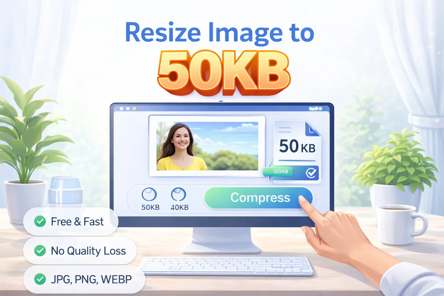 Resize Image to 50KB Online Free Tool